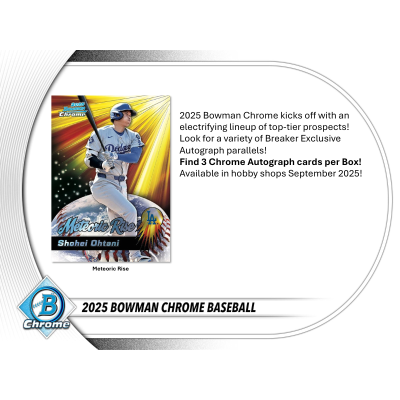 2025 Bowman Chrome Baseball Breaker&